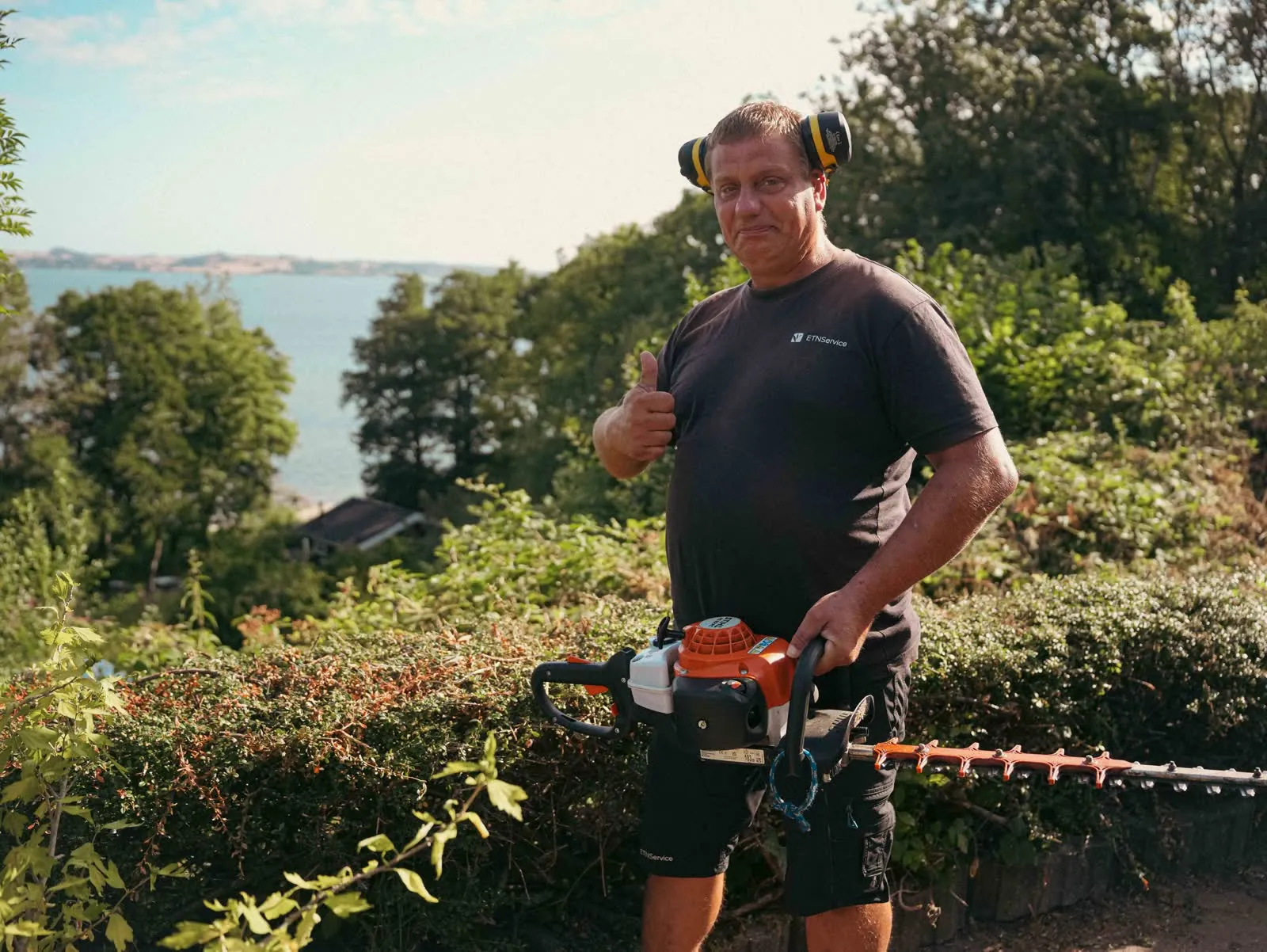 Eddy fra ETN Service i arbejde